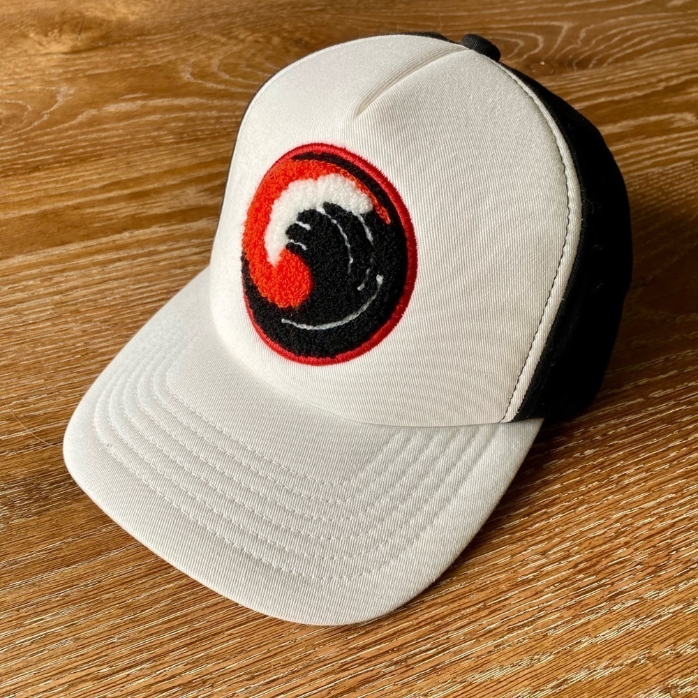 Embroidered Trucker Hat - Wave Detail